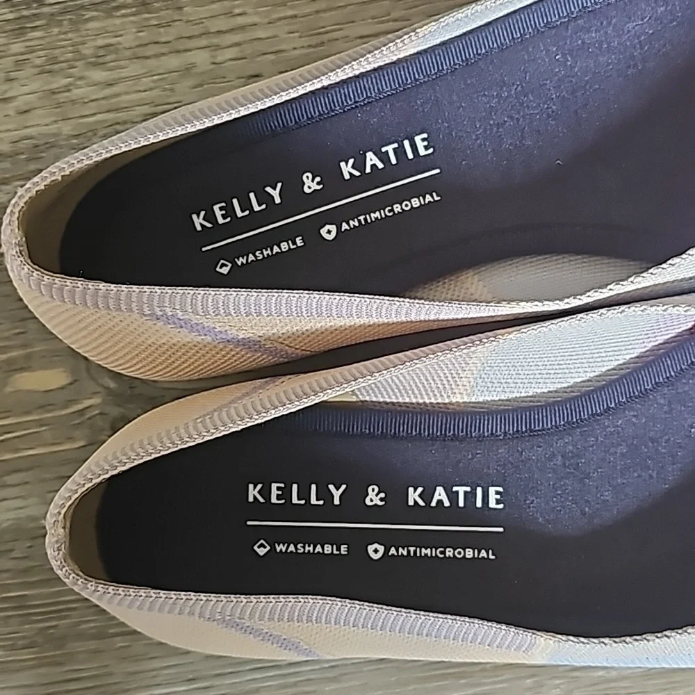 Kelly‎ & Katie Ballett Striped Flats Shoes Size 9